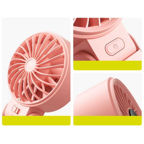Jisulife Handheld Fan Life7 3600mAh Portable USB Fan - Pinkeng