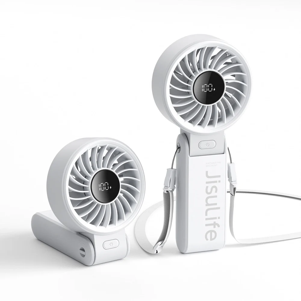 Jisulife Handheld Fan Life7 3600mAh Portable USB Fan - Grayeng