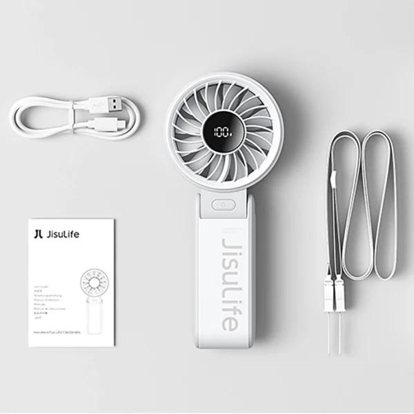 Jisulife Handheld Fan Life7 3600mAh Portable USB Fan - Grayeng