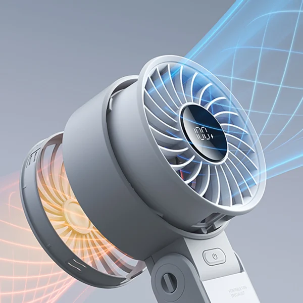 Jisulife Handheld Fan Life7 3600mAh Portable USB Fan - Grayeng