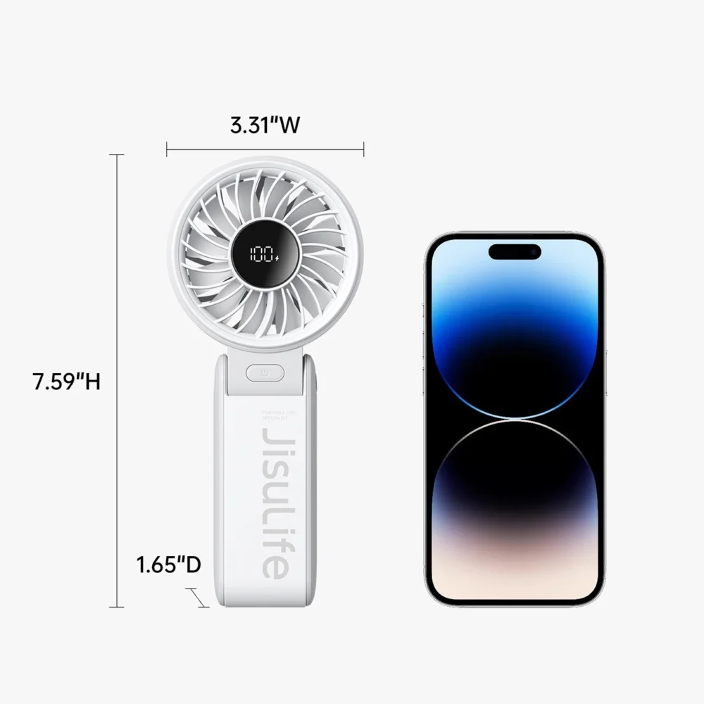 Jisulife Handheld Fan Life7 3600mAh Portable USB Fan - Grayeng