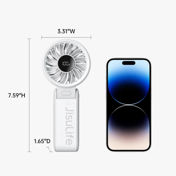 Jisulife Handheld Fan Life7 3600mAh Portable USB Fan - Grayeng