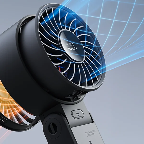 Jisulife Handheld Fan Life7 3600mAh Portable USB Fan - Blackeng