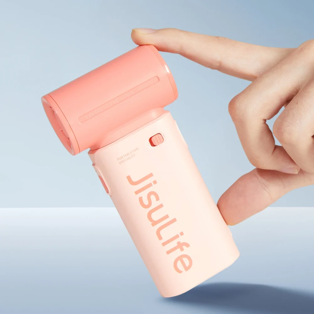 Jisulife Handheld Fan Life9 3600mAh Portable USB Fan - Pinkeng