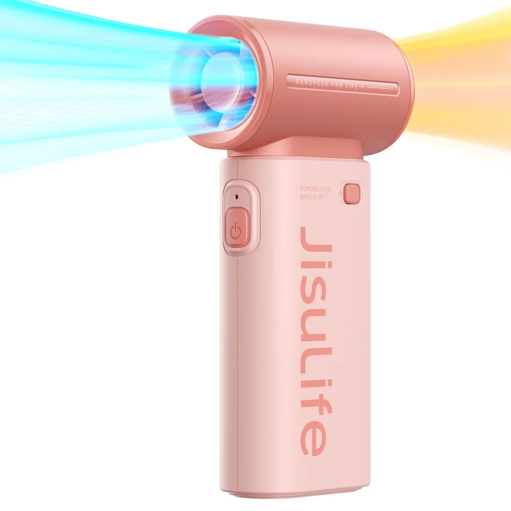 Jisulife Handheld Fan Life9 3600mAh Portable USB Fan - Pinkeng