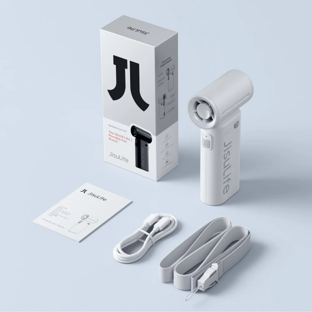 Jisulife Handheld Fan Life9 3600mAh Portable USB Fan - Grayeng