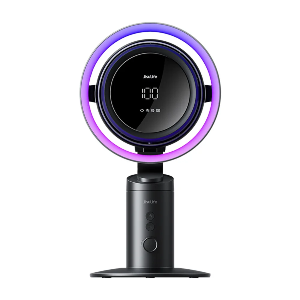 Jisulife Table Fan Pro3 10000mAh Desktop Turbine Fan with Filter - Dark Grayeng