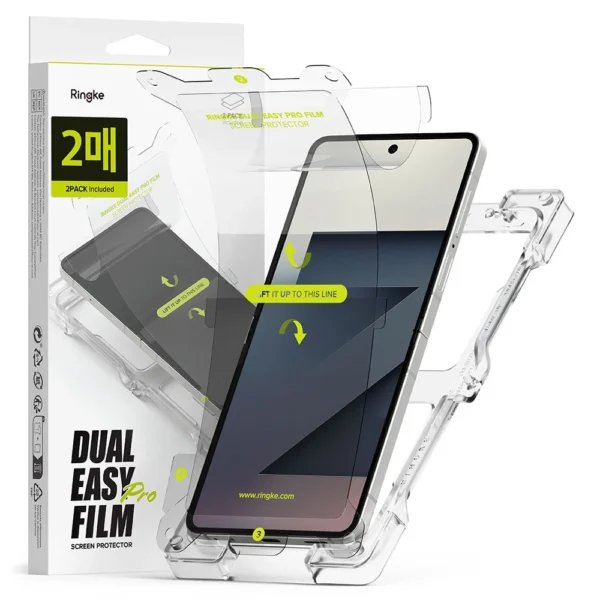 Ringke Dual Easy Pro 2-pack protective film for Samsung Galaxy Z Flip 7 - transparenteng