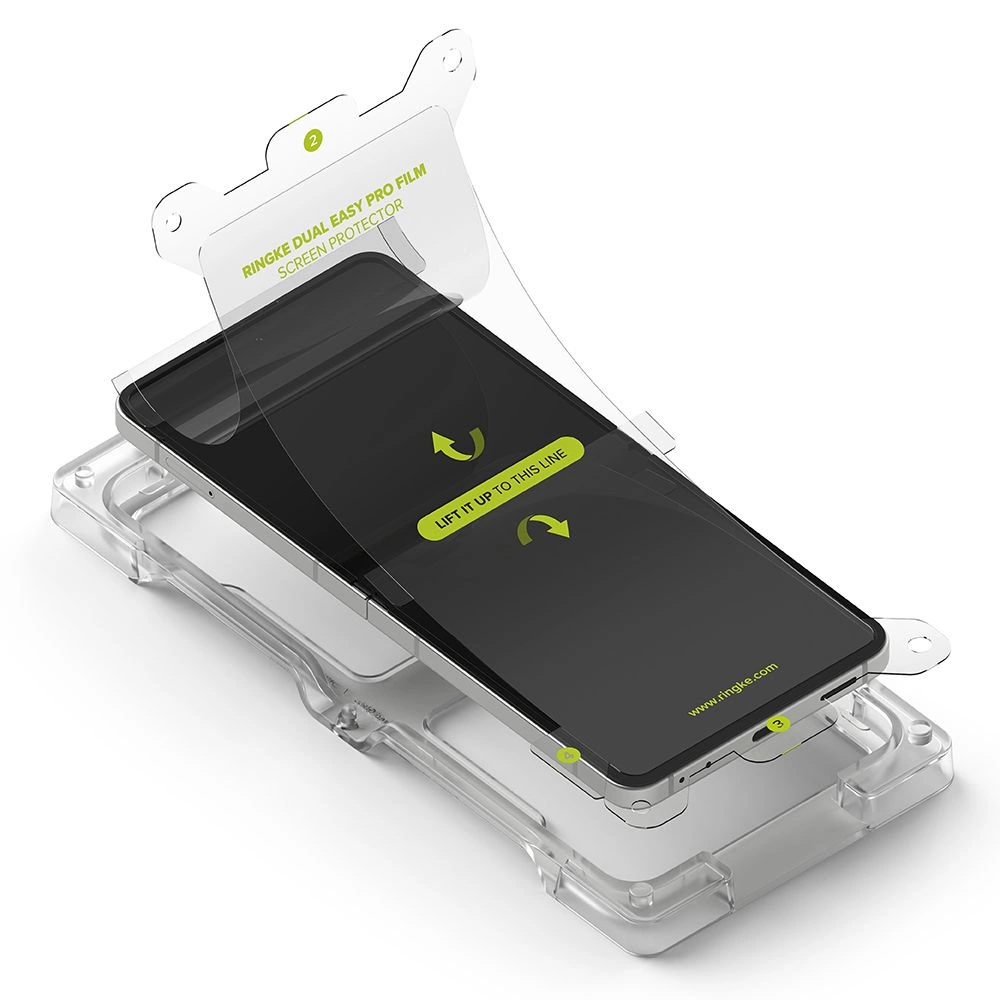 Ringke Dual Easy Pro 2-pack protective film for Samsung Galaxy Z Flip 7 - transparenteng