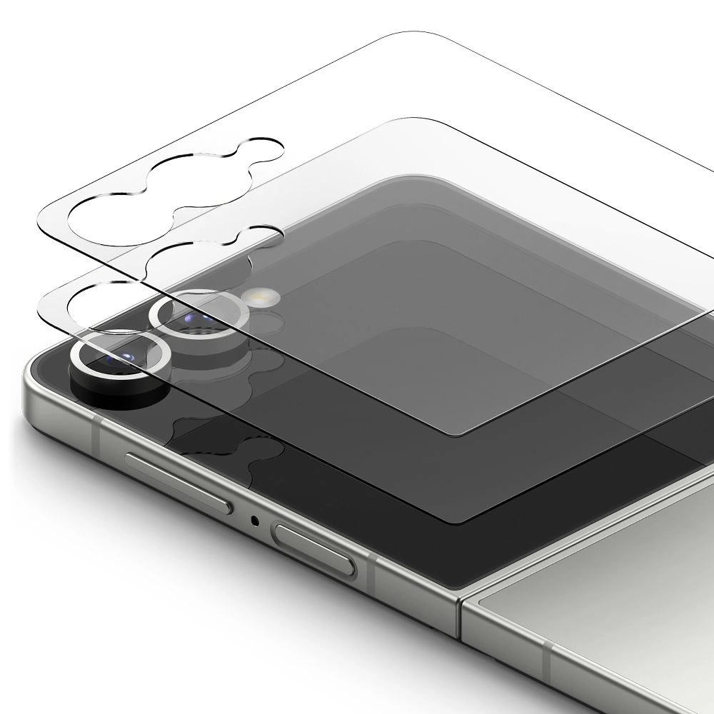 Ringke Cover Display Easy Slide Tempered Glass 2-pack for Samsung Galaxy Z Flip 7 - Transparenteng