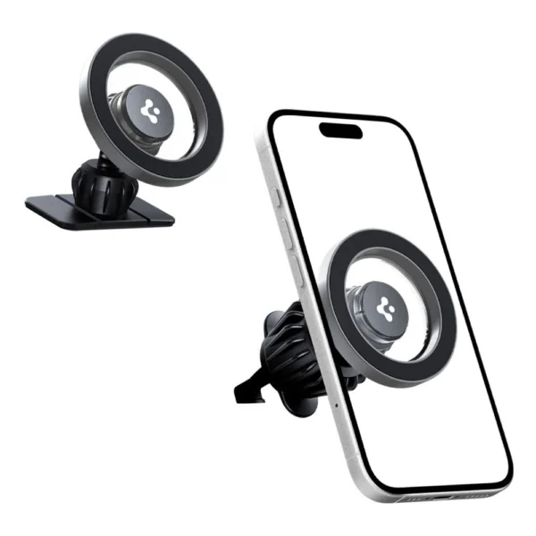 Spigen MFT13 MagSafe Car Holder for Cockpit or Air Vent - Silvereng