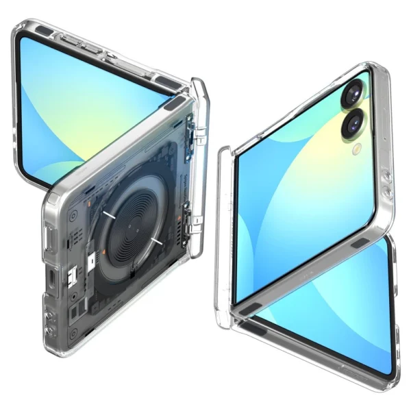 Spigen Ultra Hybrid Pro MagSafe Case for Samsung Galaxy Z Flip 7 Zero One - Transparenteng