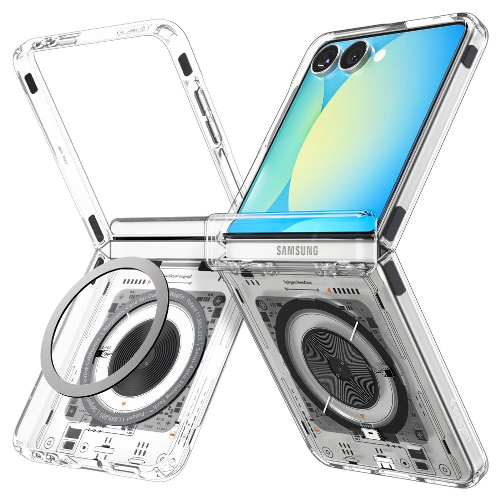 Spigen Ultra Hybrid Pro MagSafe Case for Samsung Galaxy Z Flip 7 Zero One - Transparenteng