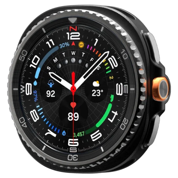 Spigen Rugged Armor Case for Samsung Galaxy Watch 8 Classic 46mm - Matte Blackeng