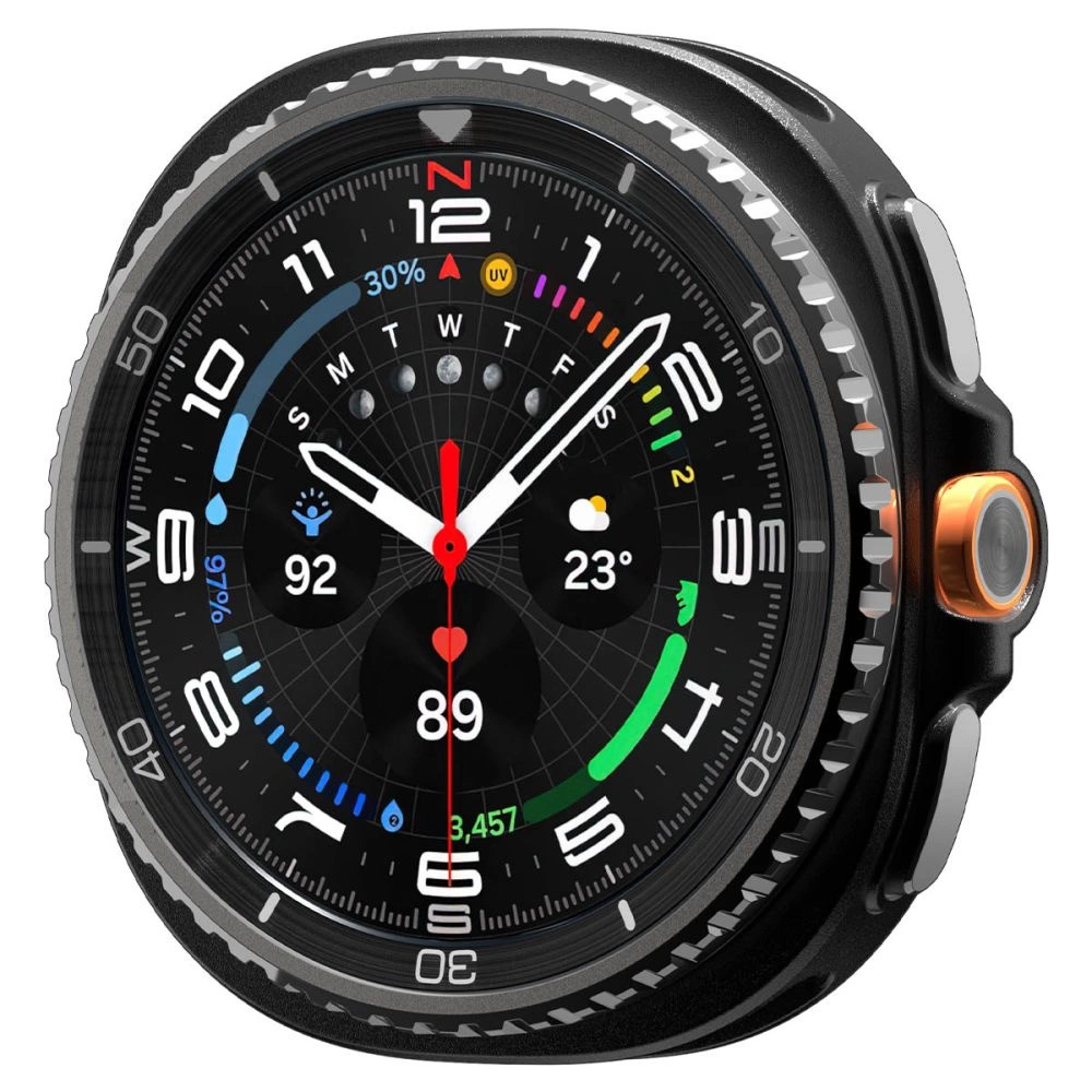 Spigen Rugged Armor Case for Samsung Galaxy Watch 8 Classic 46mm - Matte Blackeng