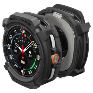 Spigen Rugged Armor Case for Samsung Galaxy Watch 8 Classic 46mm - Matte Blackeng