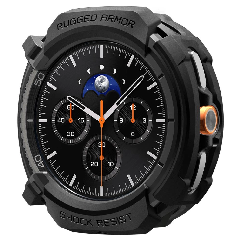 Spigen Rugged Armor Case for Samsung Galaxy Watch 8 Classic 46mm - Matte Blackeng