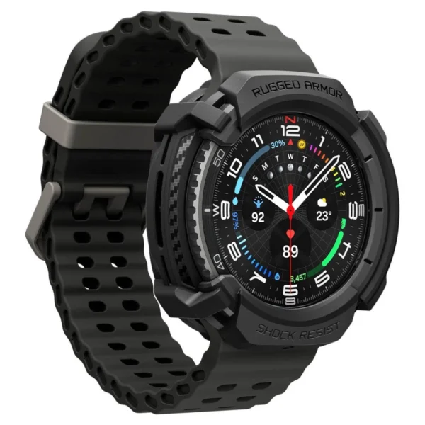 Spigen Rugged Armor Case for Samsung Galaxy Watch 8 Classic 46mm - Matte Blackeng