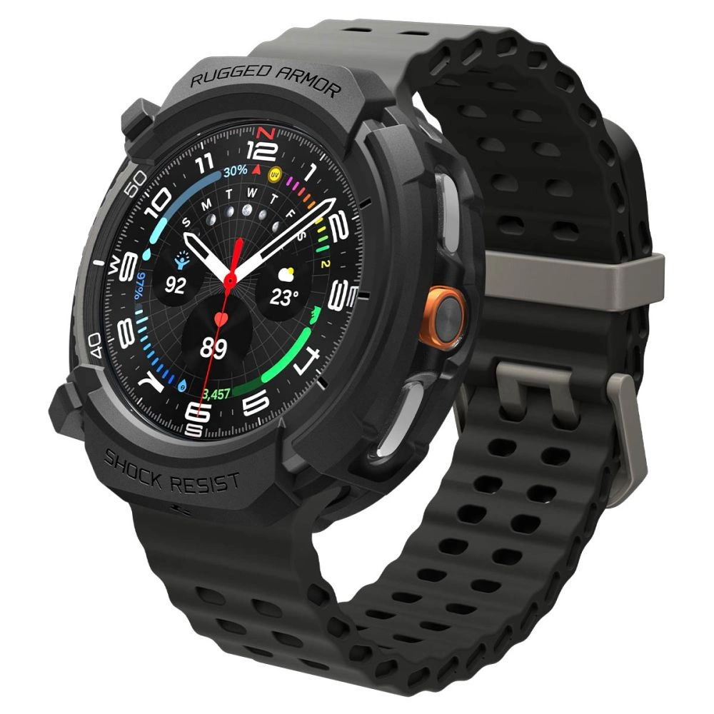 Spigen Rugged Armor Case for Samsung Galaxy Watch 8 Classic 46mm - Matte Blackeng
