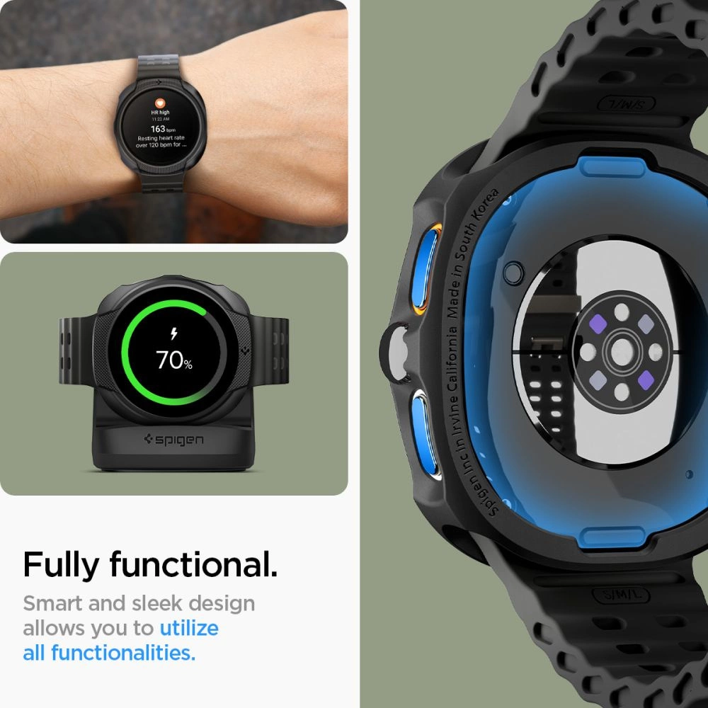 Spigen Liquid Air Case for Samsung Galaxy Watch 8 44mm - Matte Blackeng