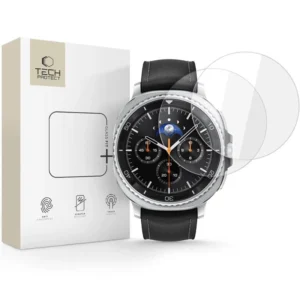 Tech-Protect Glass Fit+ 2-pack tempered glass for Samsung Galaxy Watch 8 Classic 46 mm - transparenteng