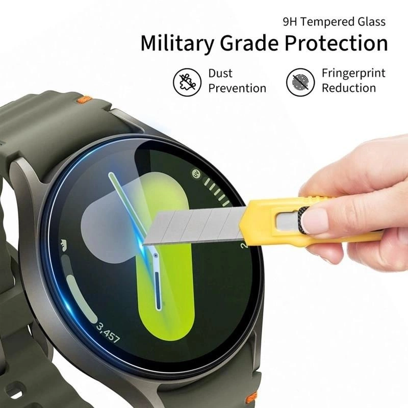 Tech-Protect Glass Fit+ 2-pack tempered glass for Samsung Galaxy Watch 8 Classic 46 mm - transparenteng