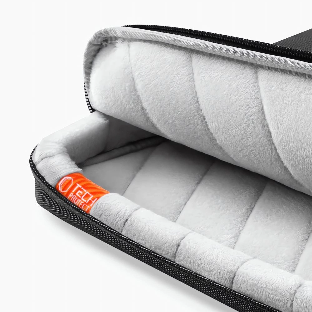 Tech-Protect Defender Bag for Laptop 13-14 - Black and Orangeeng