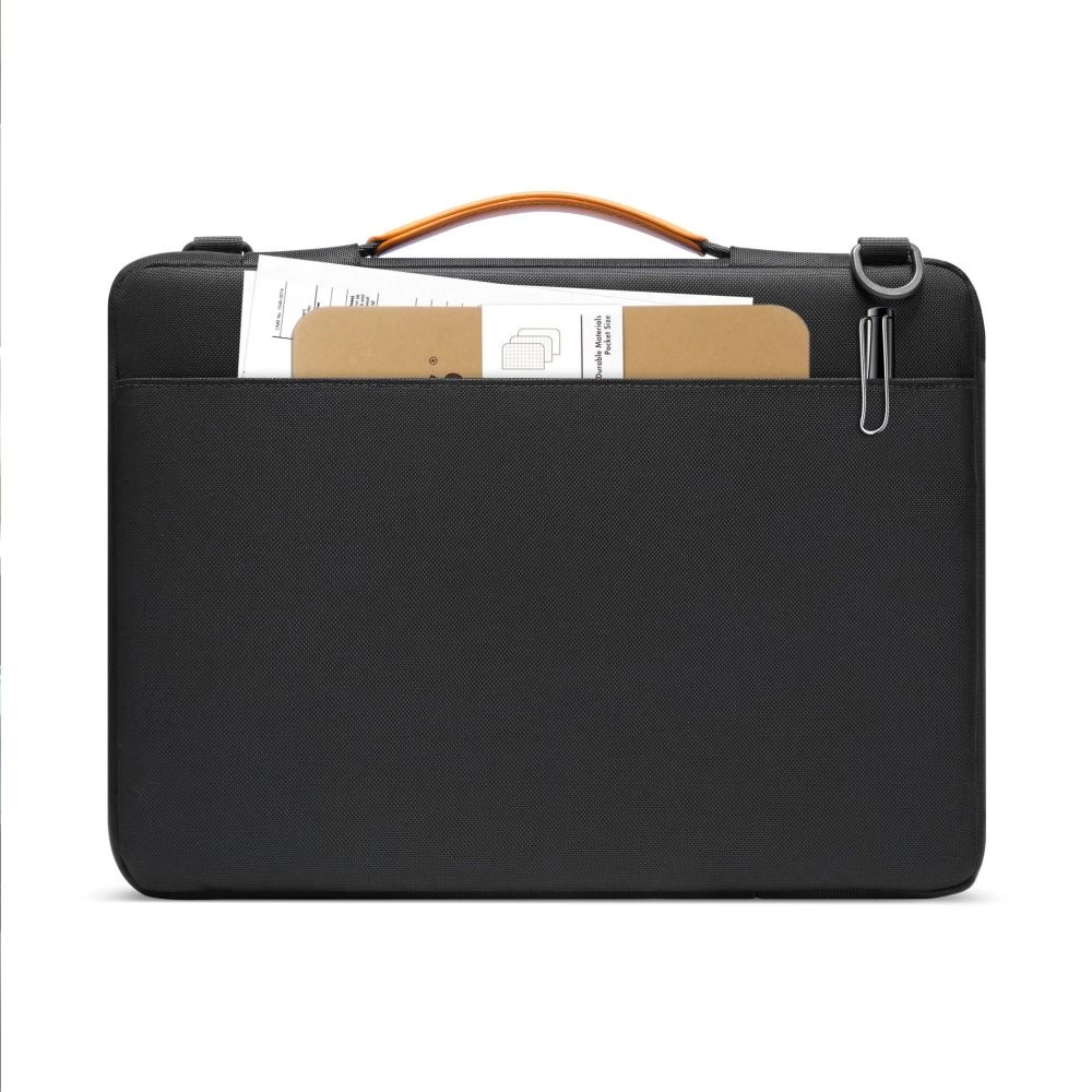 Tech-Protect Defender Bag for Laptop 13-14 - Black and Orangeeng