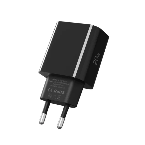 Tech-Protect NC20W USB-C 1-Port PD20W Wall Charger - Blackeng