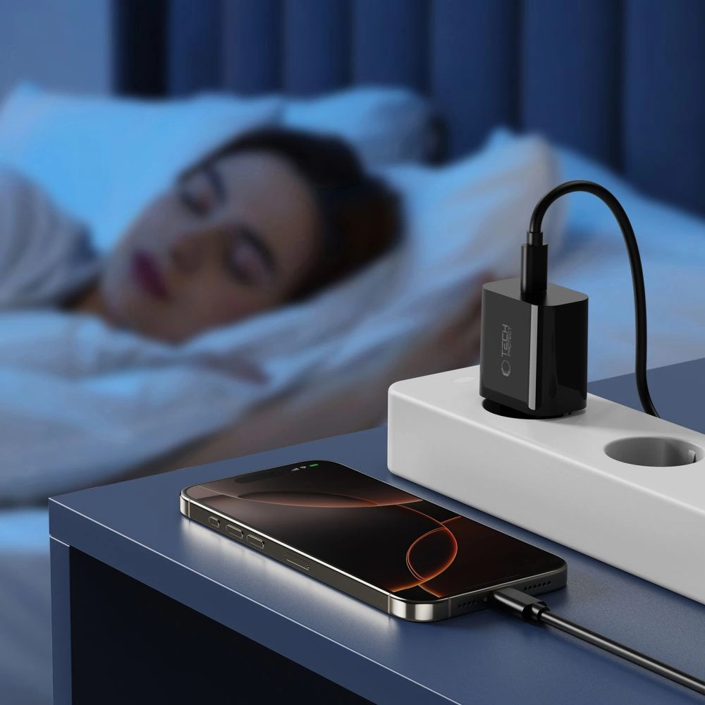 Tech-Protect NC20W USB-C 1-Port PD20W Wall Charger - Blackeng