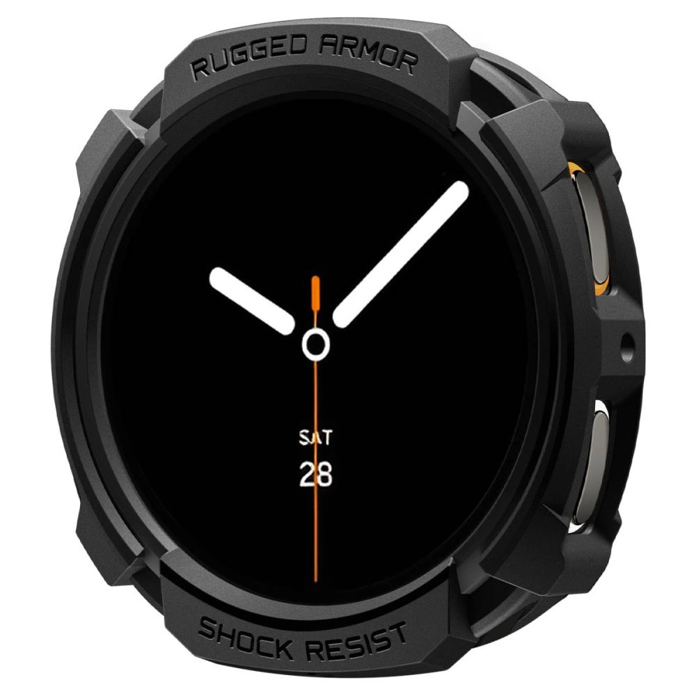 Spigen Rugged Armor Case for Samsung Galaxy Watch 8 44mm - Matte Blackeng