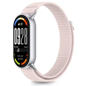 Tech-Protect Nylon Pro Strap for Xiaomi Smart Band 8 / 9 / 10 / NFC - Pink Grayeng