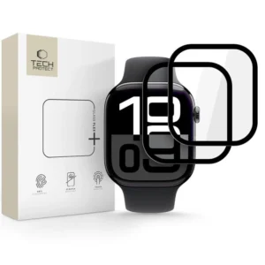 Tech-Protect Glass Flex+ Hybrid Glass 2-pack for Apple Watch 10 46mm - Blackeng