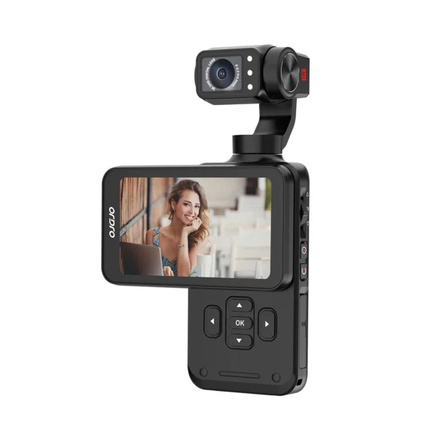Ordro Pocket M5 3-Axis Gimbal Camera, 5K, for Vlogging and YouTube – Blackeng