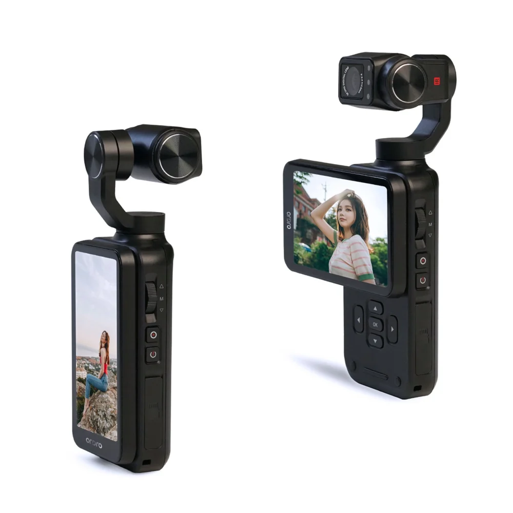 Ordro Pocket M5 3-Axis Gimbal Camera, 5K, for Vlogging and YouTube – Blackeng