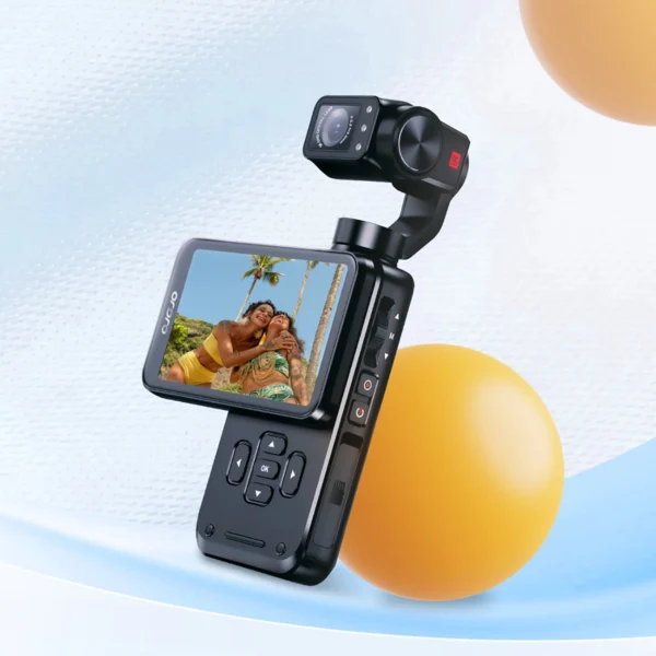Ordro Pocket M5 3-Axis Gimbal Camera, 5K, for Vlogging and YouTube – Blackeng