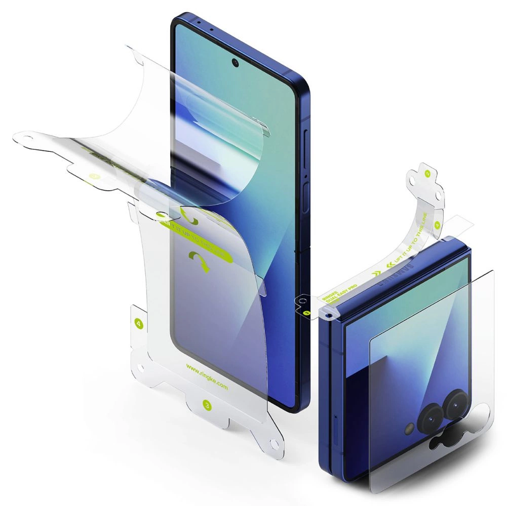 Ringke Protector Pro 3-in-1 Protective Set for Samsung Galaxy Z Flip 7 - Transparenteng