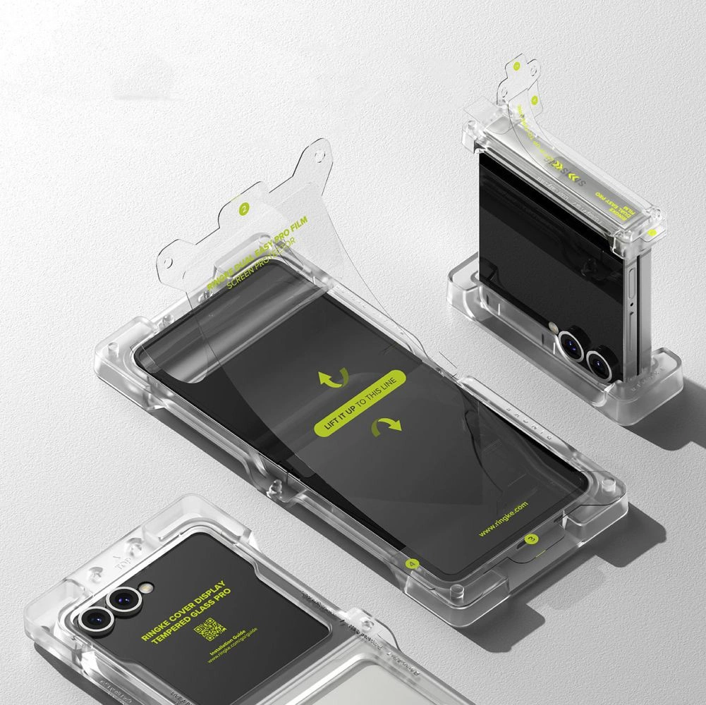 Ringke Protector Pro 3-in-1 Protective Set for Samsung Galaxy Z Flip 7 - Transparenteng