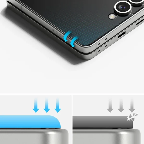 Ringke Protector Pro 3-in-1 Protective Set for Samsung Galaxy Z Flip 7 - Transparenteng