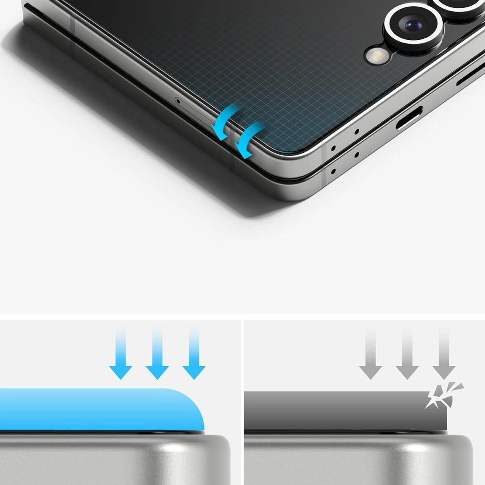 Ringke Protector Pro 3-in-1 Protective Set for Samsung Galaxy Z Flip 7 - Transparenteng