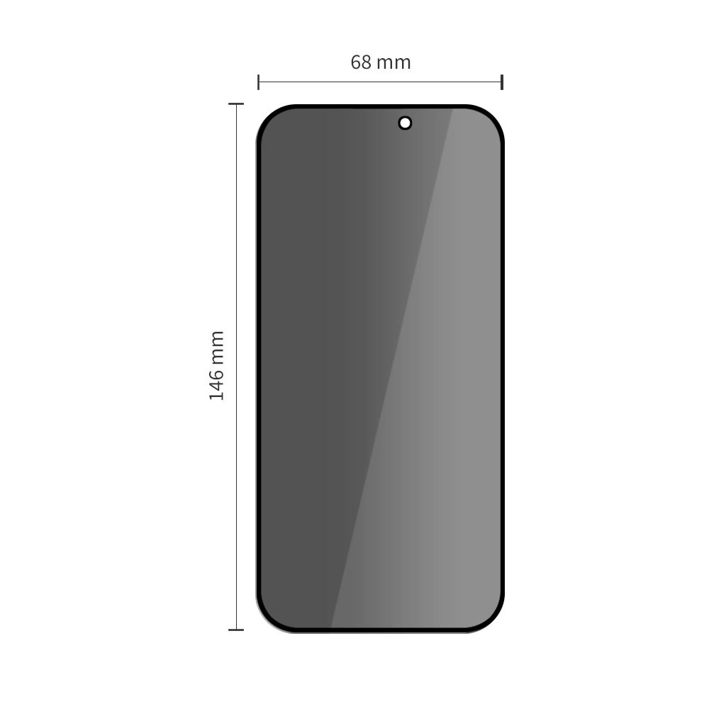 Tech-Protect Quick Set Spy+ Privacy Glass 2-pack for iPhone 16 Proeng