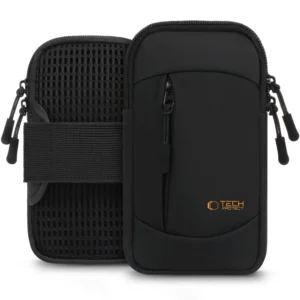 Tech-Protect M6 Universal Sport Armband - Black and Orangeeng