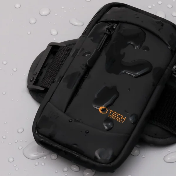 Tech-Protect M6 Universal Sport Armband - Black and Orangeeng