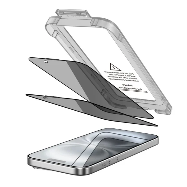 Tech-Protect Quick Set Spy+ Privacy Glass 2-pack for iPhone 15 / 16eng
