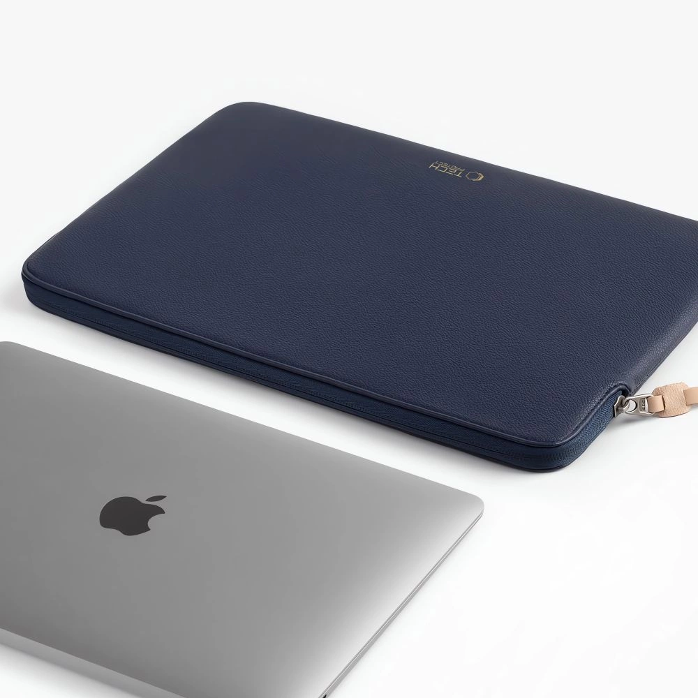 Tech-Protect Fleece Laptop Bag 15-16 - Navy Blueeng