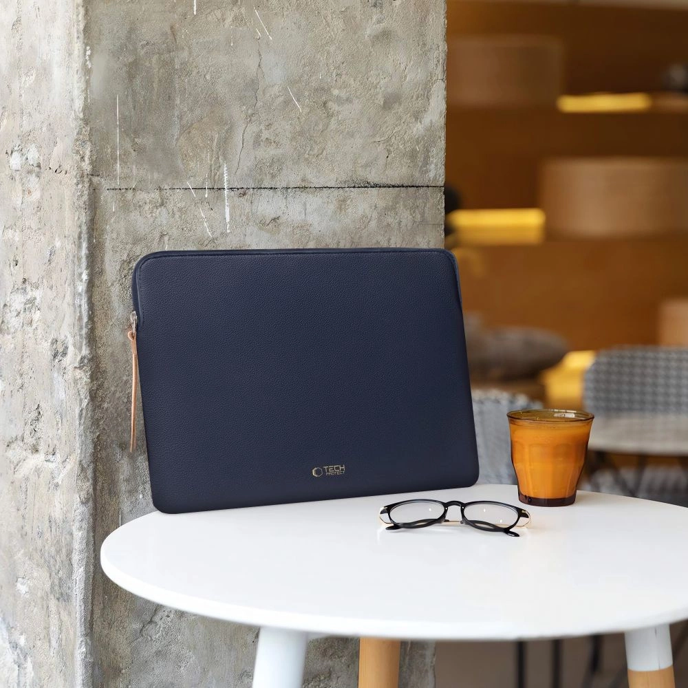 Tech-Protect Fleece Laptop Bag 15-16 - Navy Blueeng