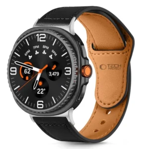 Tech-Protect Leatherfit Strap for Samsung Galaxy Watch 40/44/46 mm - Blackeng