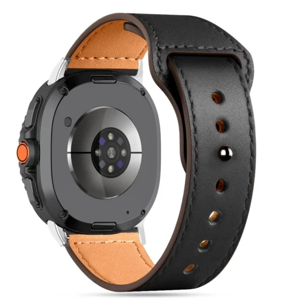 Tech-Protect Leatherfit Strap for Samsung Galaxy Watch 40/44/46 mm - Blackeng