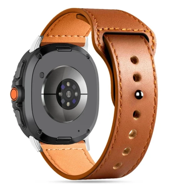 Tech-Protect Leatherfit Strap for Samsung Galaxy Watch 40/44/46 mm - Browneng