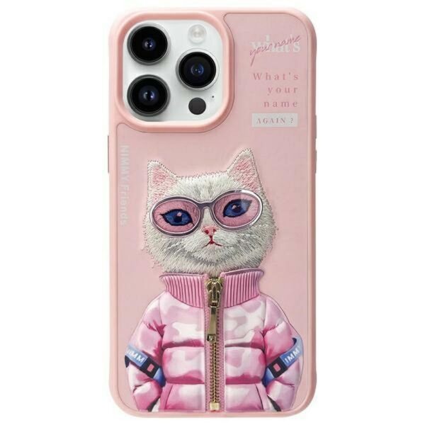 NIMMY case COOL&CUTE 2.0 Cat for IPHONE 15 Pro Max pink